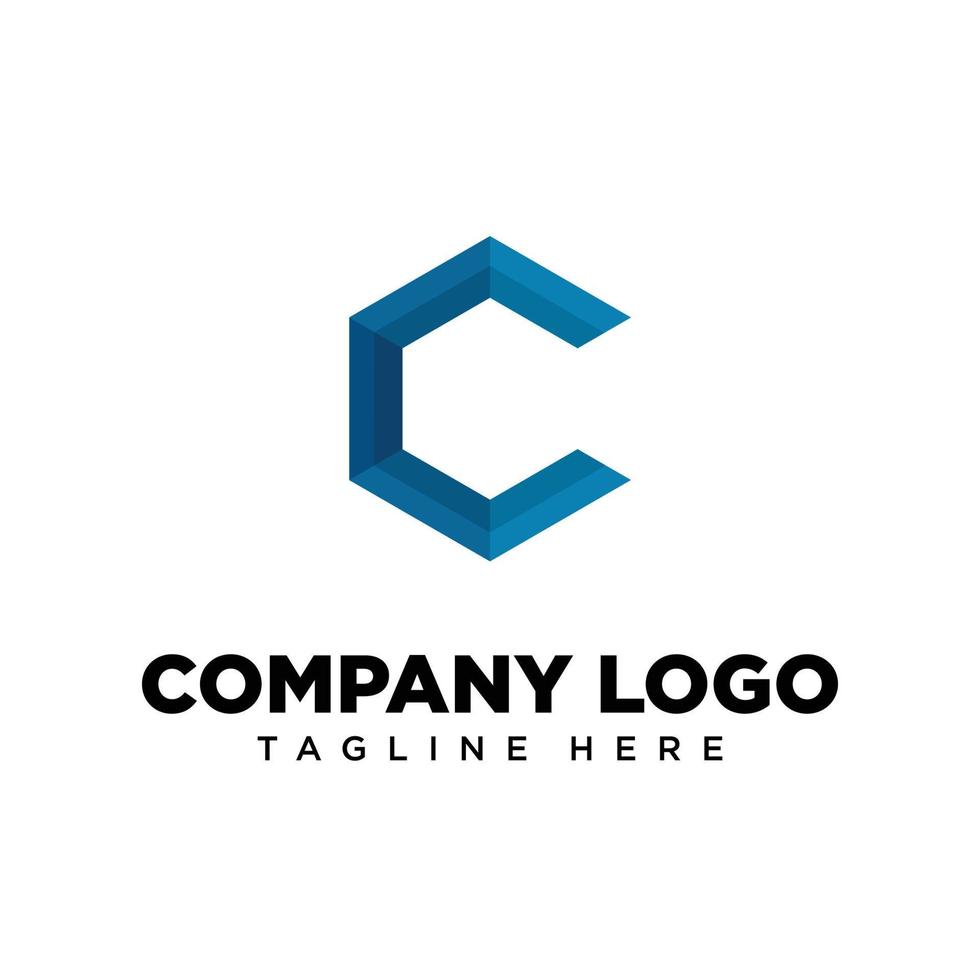 Logo design letter C, suitable for company, community, personal logos, brand logos vector