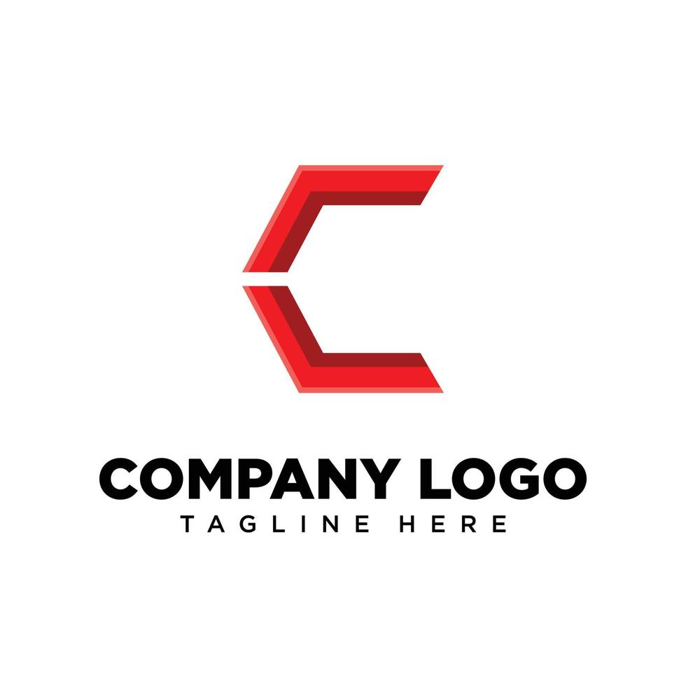 Logo design letter C, suitable for company, community, personal logos, brand logos vector