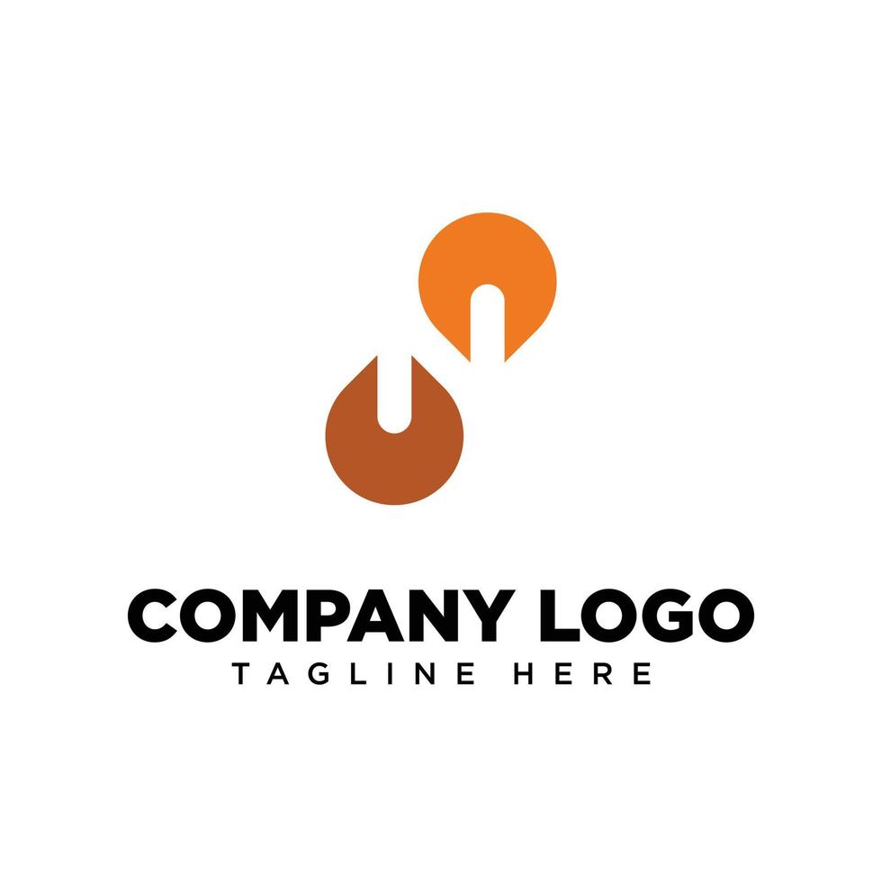 Logo design letter N suitable for company, community, personal logos, brand logos vector