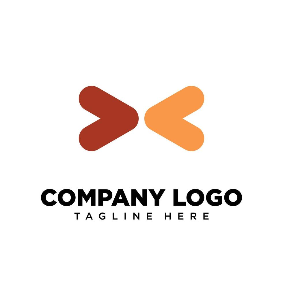 Logo design letter X suitable for company, community, personal logos, brand logos vector