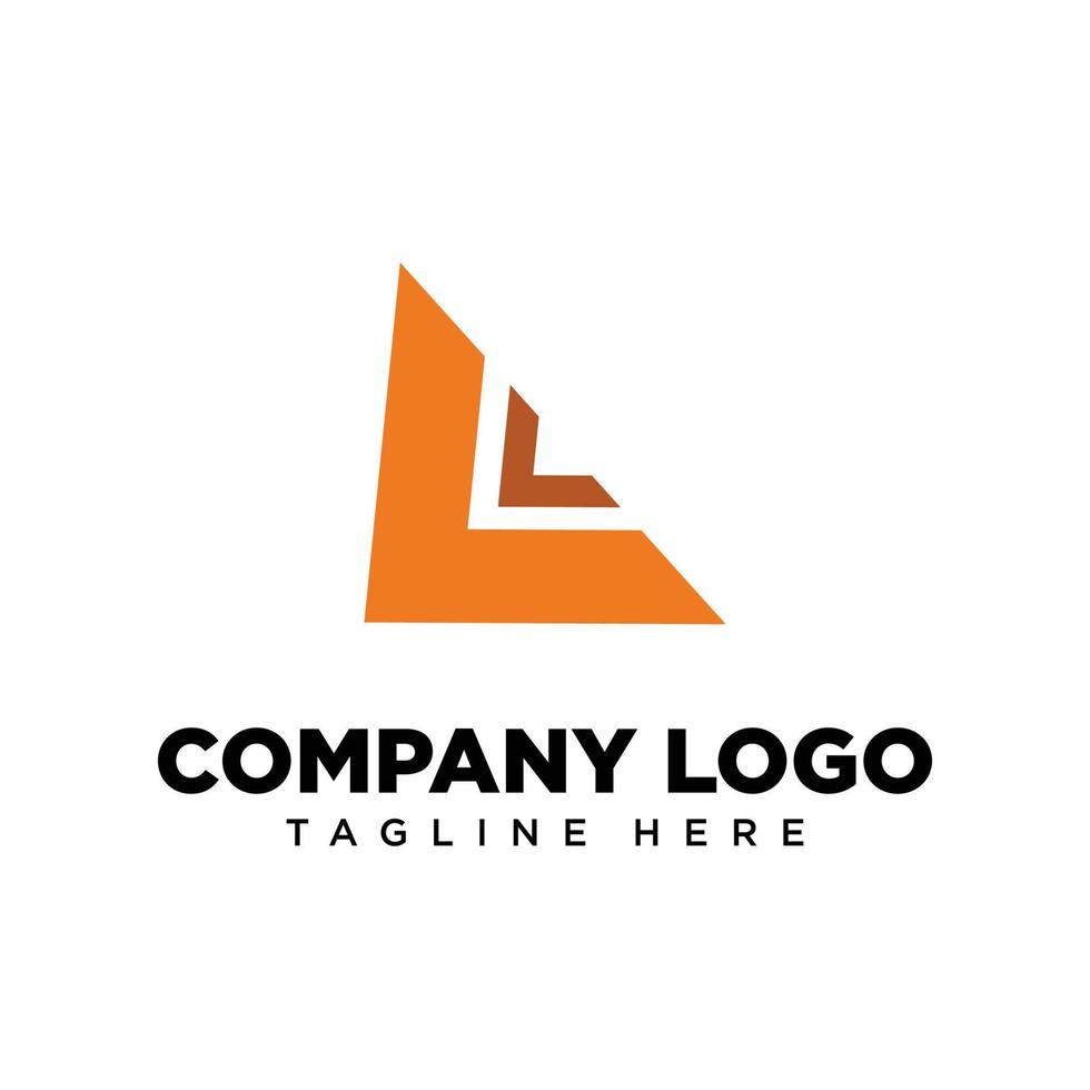 letra de diseño de logotipo l adecuada para empresa, comunidad, logotipos personales, logotipos de marca vector