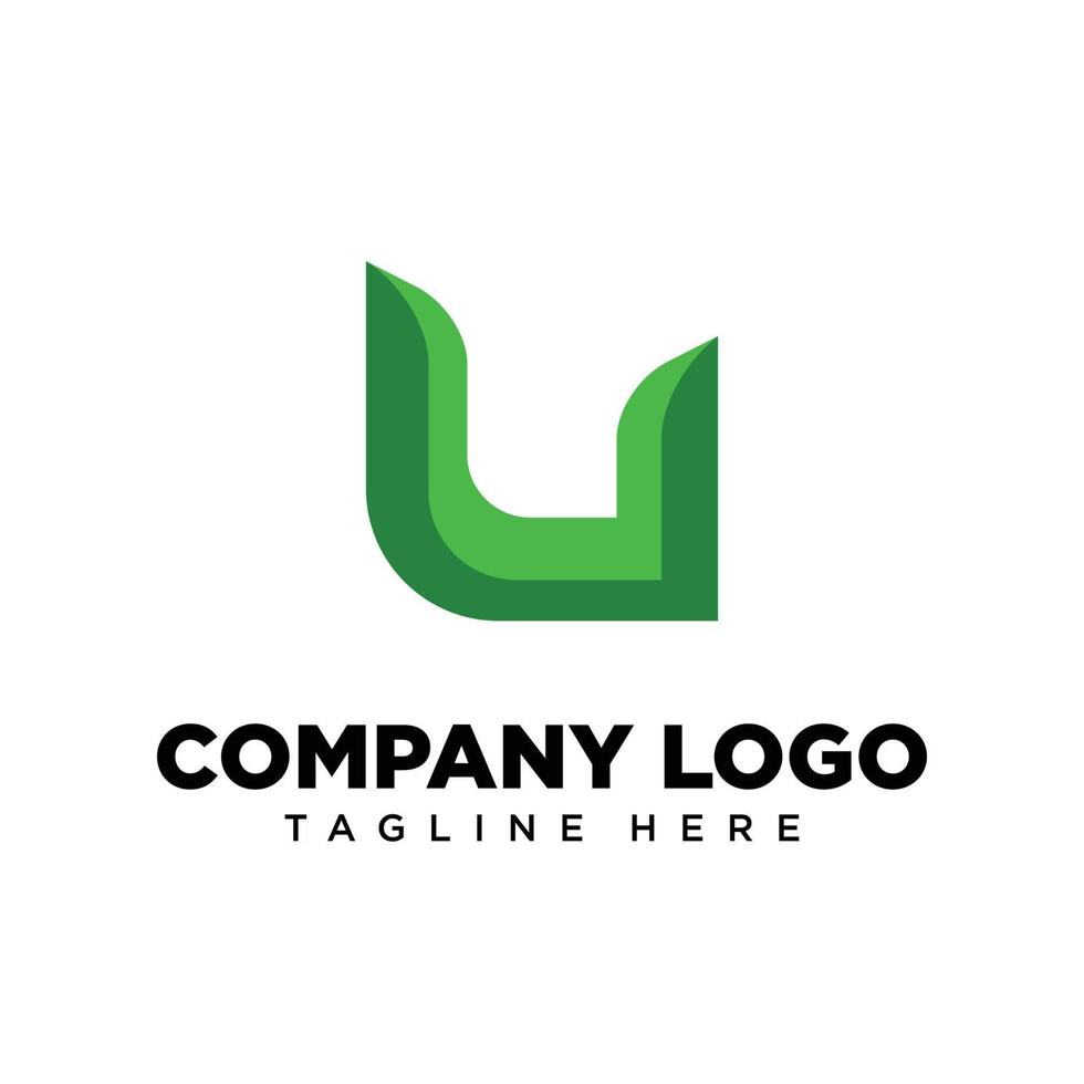 Logo design letter U suitable for company, community, personal logos, brand logos vector