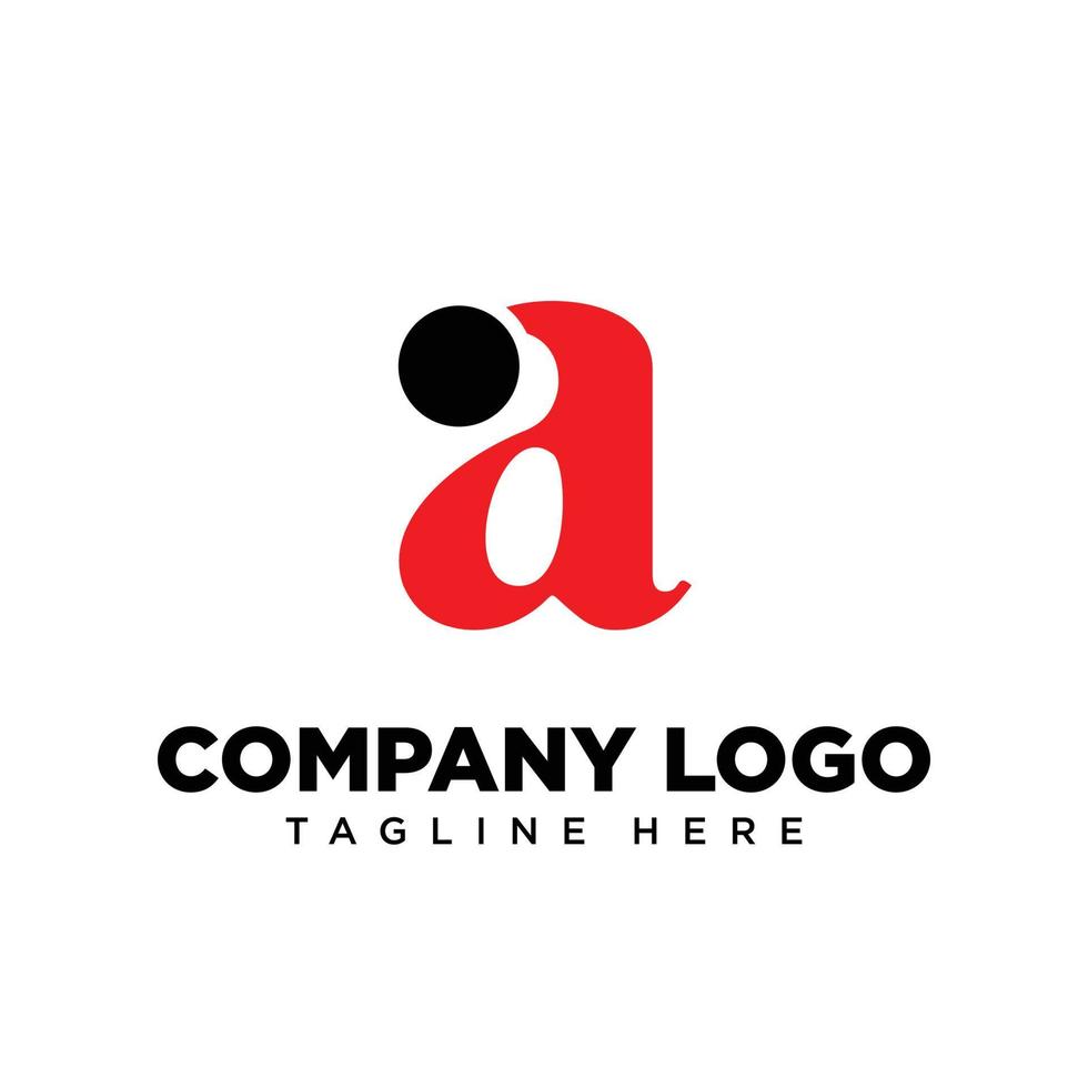 letra de diseño de logotipo a, adecuada para empresa, comunidad, logotipos personales, logotipos de marca vector