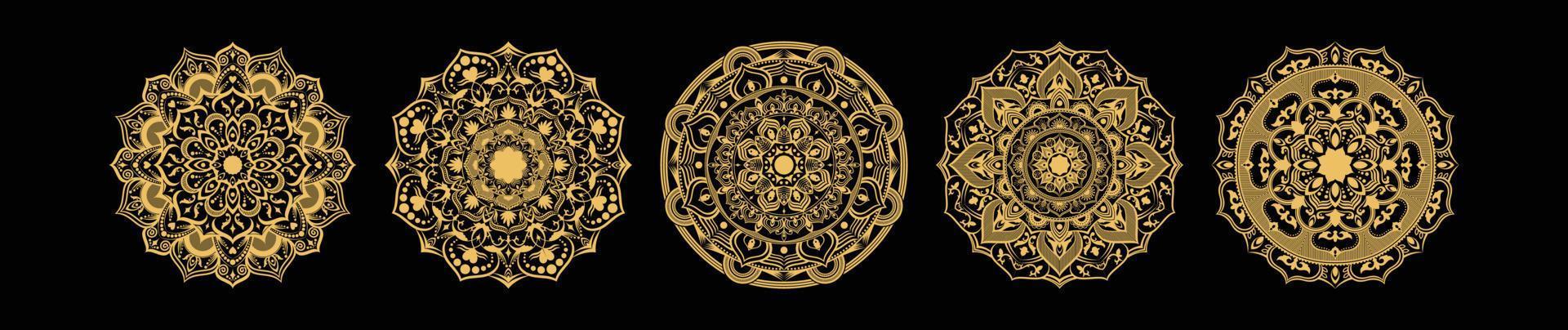 Luxury mandala background line art abstract beauty design vector