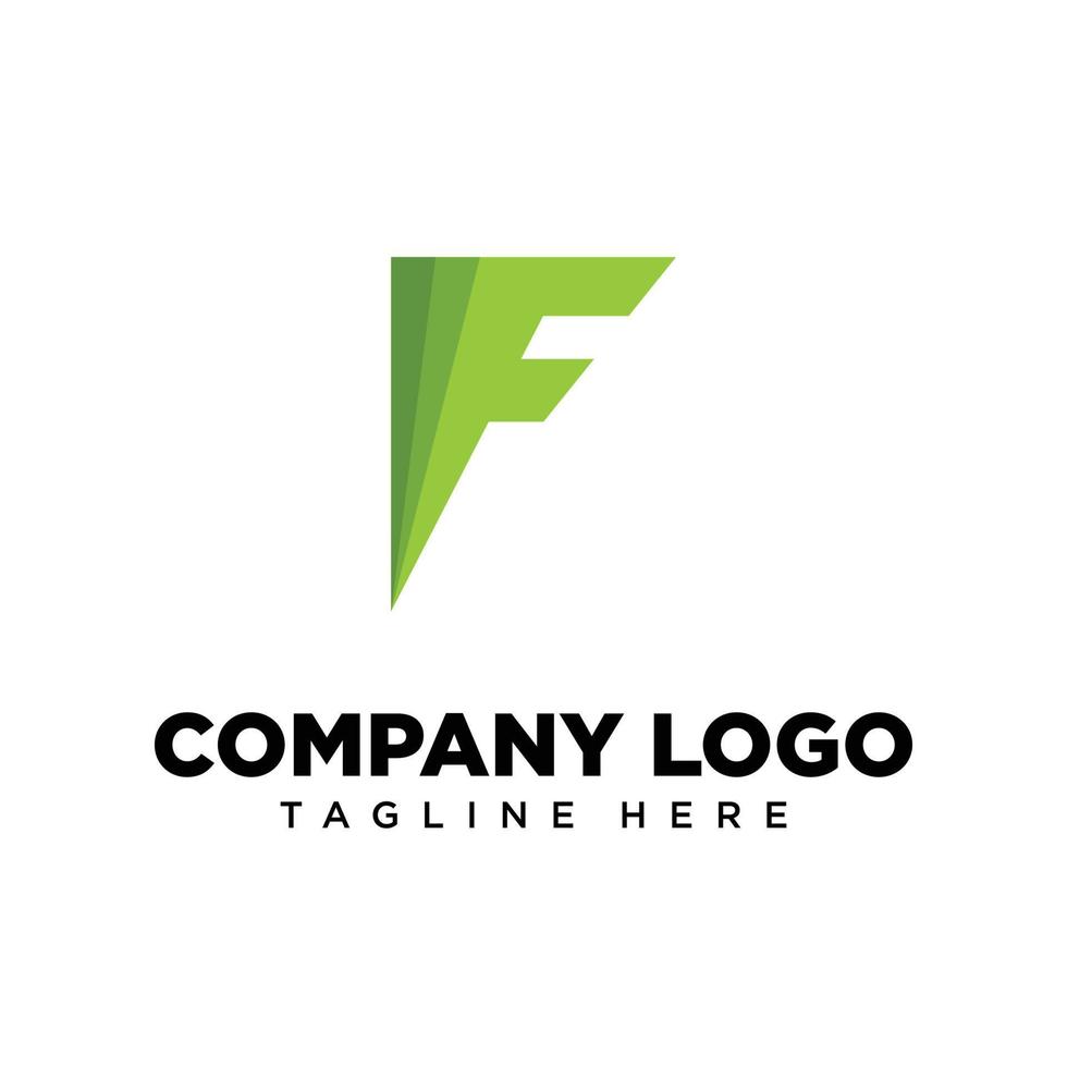 letra de diseño de logotipo f adecuada para empresa, comunidad, logotipos personales, logotipos de marca vector