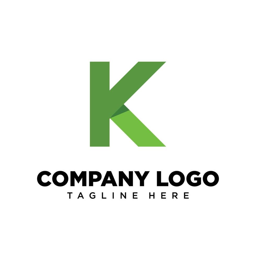 letra de diseño de logotipo k adecuada para empresa, comunidad, logotipos personales, logotipos de marca vector