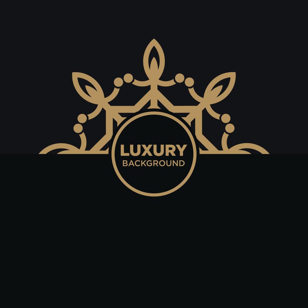 Luxury mandala line art beauty flower background vector design abstract