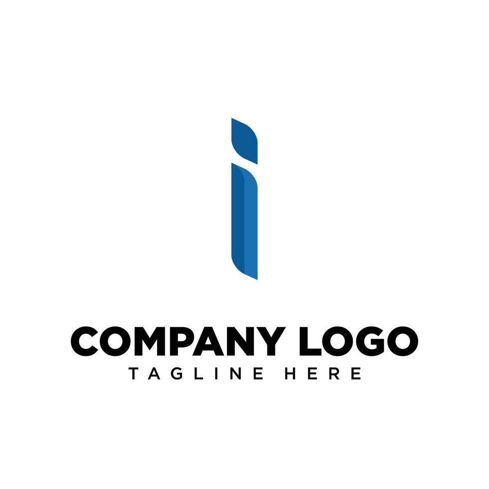 Logo design letter I suitable for company, community, personal logos, brand logos vector