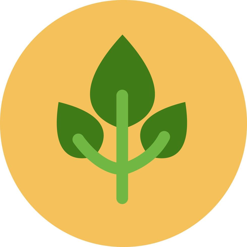 Ecology green plant, illustration, vector on a white background.