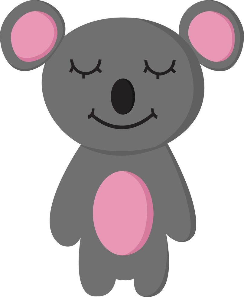 Koala is climbing tree vector or color illustration