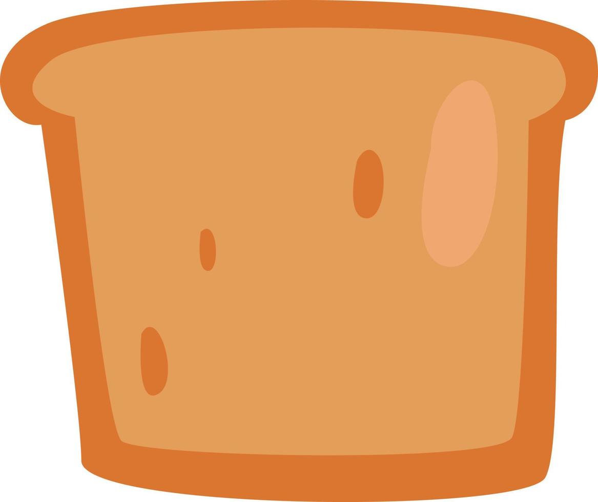Breakfast bread, illustration, vector, on a white background. vector