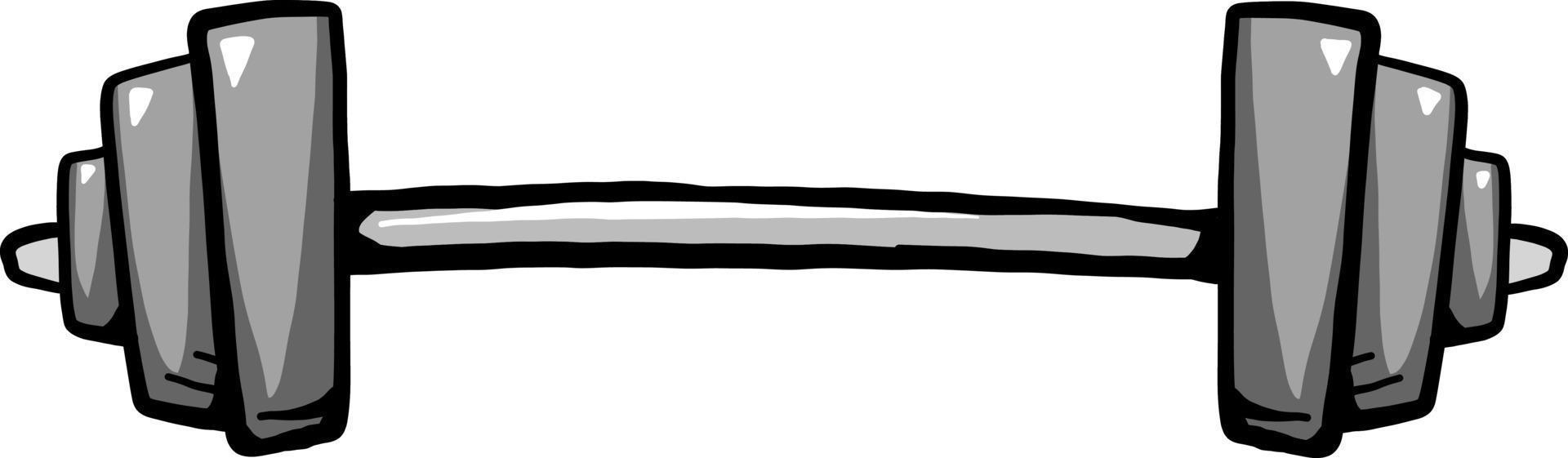 Steel barbell,illustration,vector on white background vector
