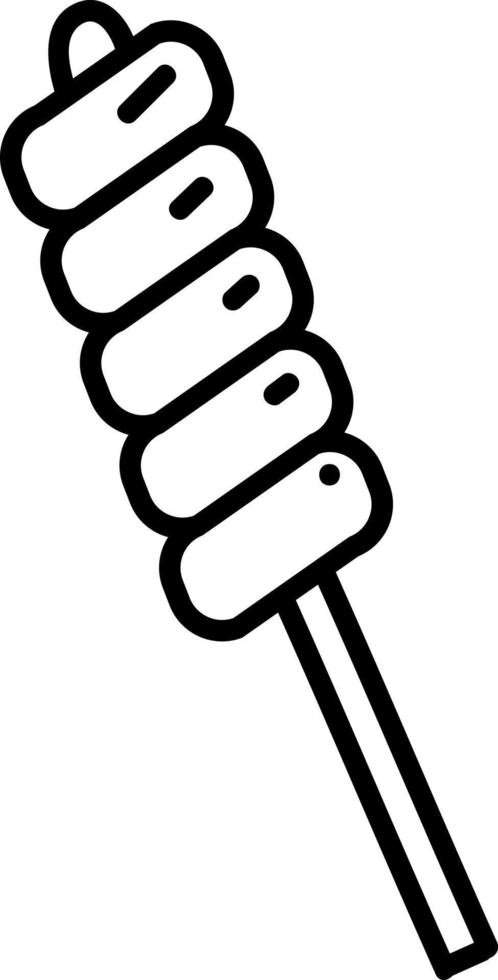 Spiral lolipop, illustration, vector on white background.