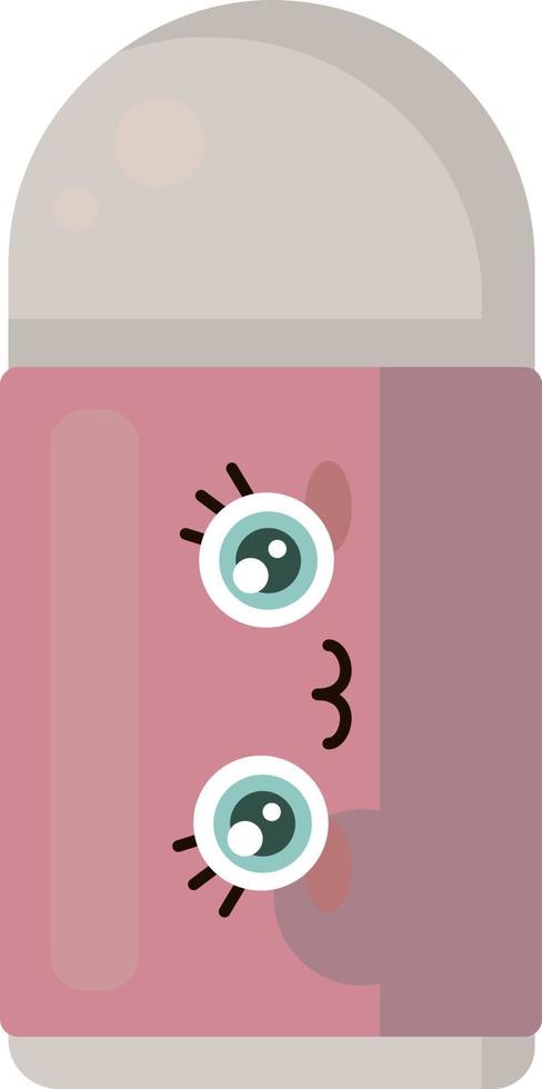 Happy eraser, illustration, vector on white background.
