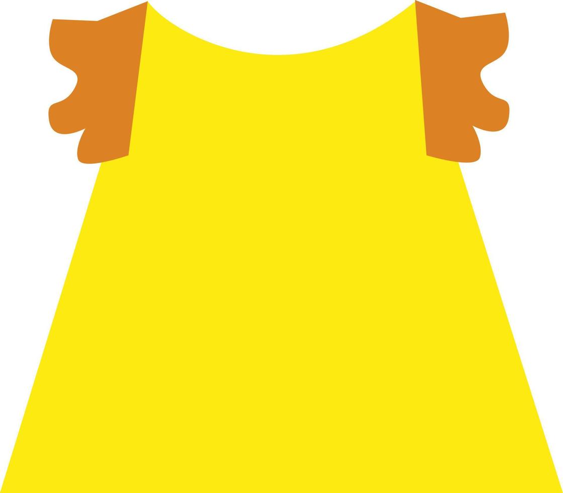blusa amarilla, ilustración, vector sobre fondo blanco.