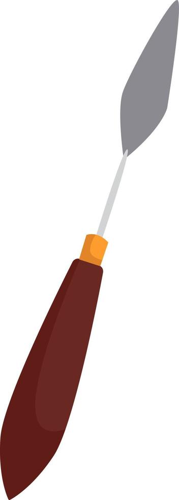 Palette knife, illustration, vector on white background. 13673687