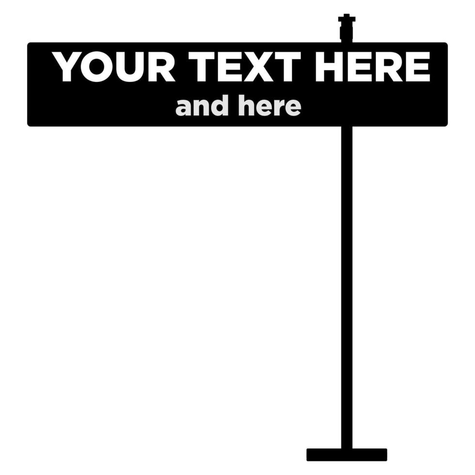 Billboard in night in cartoon style. Advertising blank surface. Promotion signboard. Markets mockup banners. Vector illustration isolated on white background.