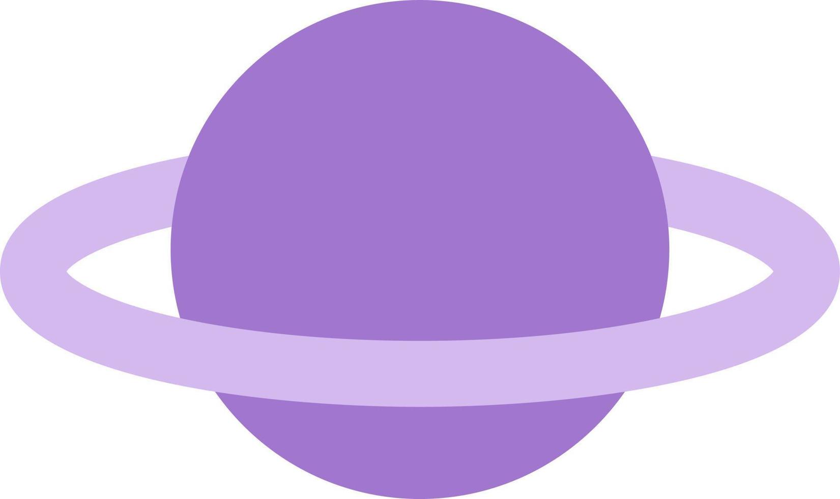 Purple planet, illustration, vector on a white background.