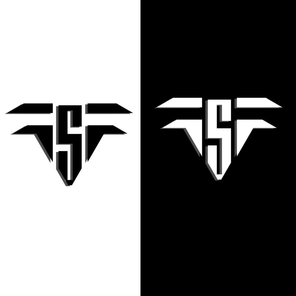 S letter logo, letter logo. vector
