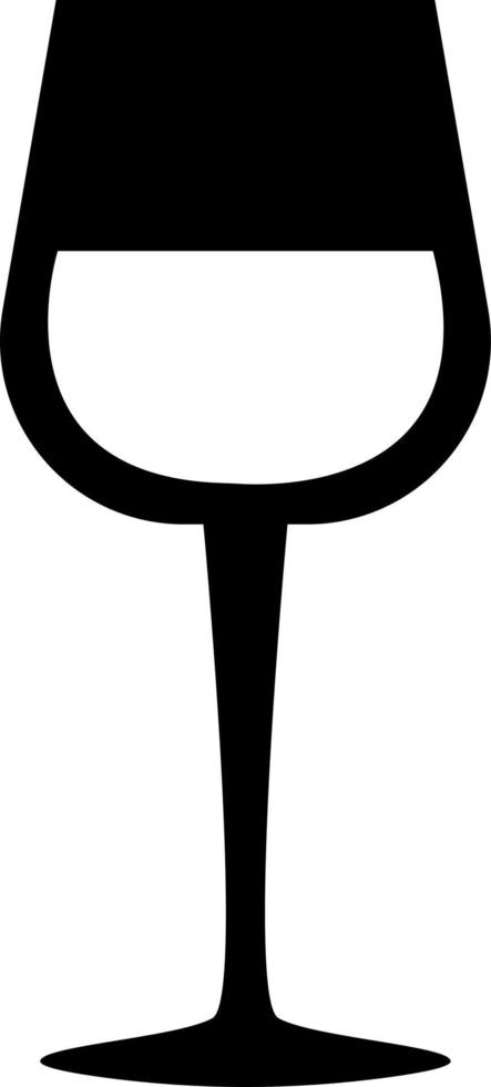 Wine glass, illustration, vector on a white background