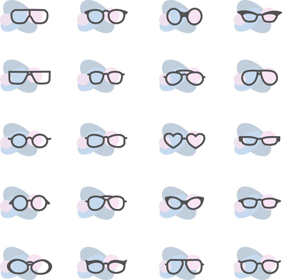 Eyesight glasses, illustration, vector, on a white background. vector