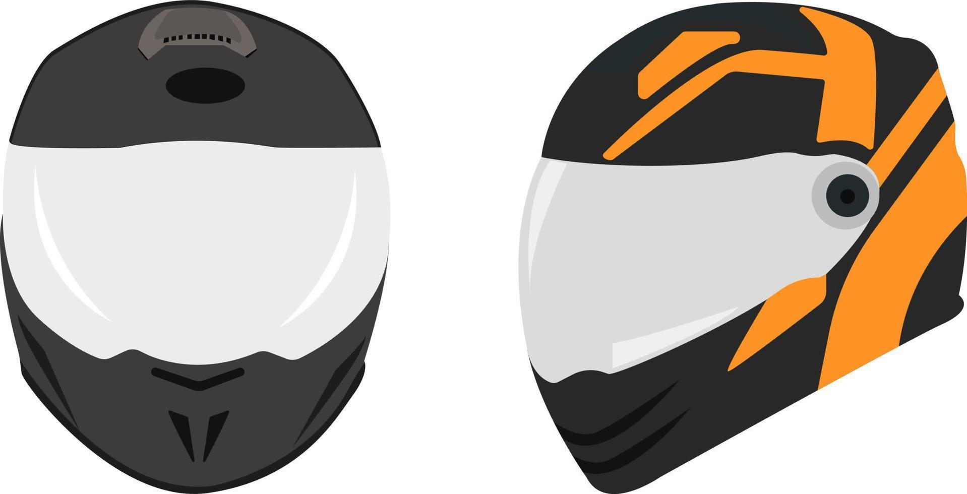 casco de bicicleta, ilustración, vector sobre fondo blanco.