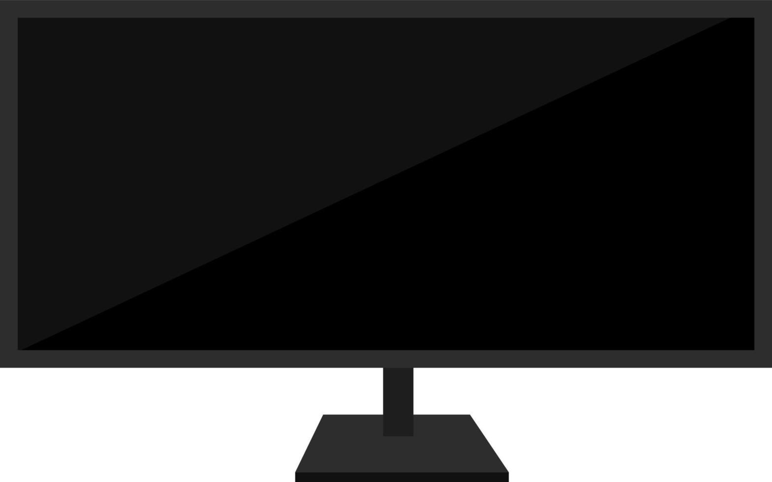 Flat TV ,illustration, vector on white background.