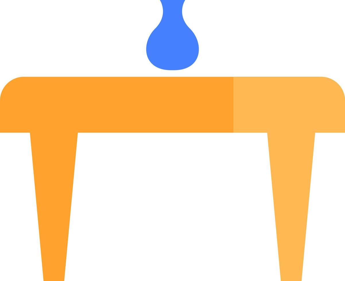 Small living room table, illustration, vector, on a white background. vector