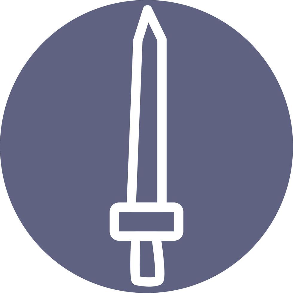 Sharp sword, illustration, vector, on a white background. vector