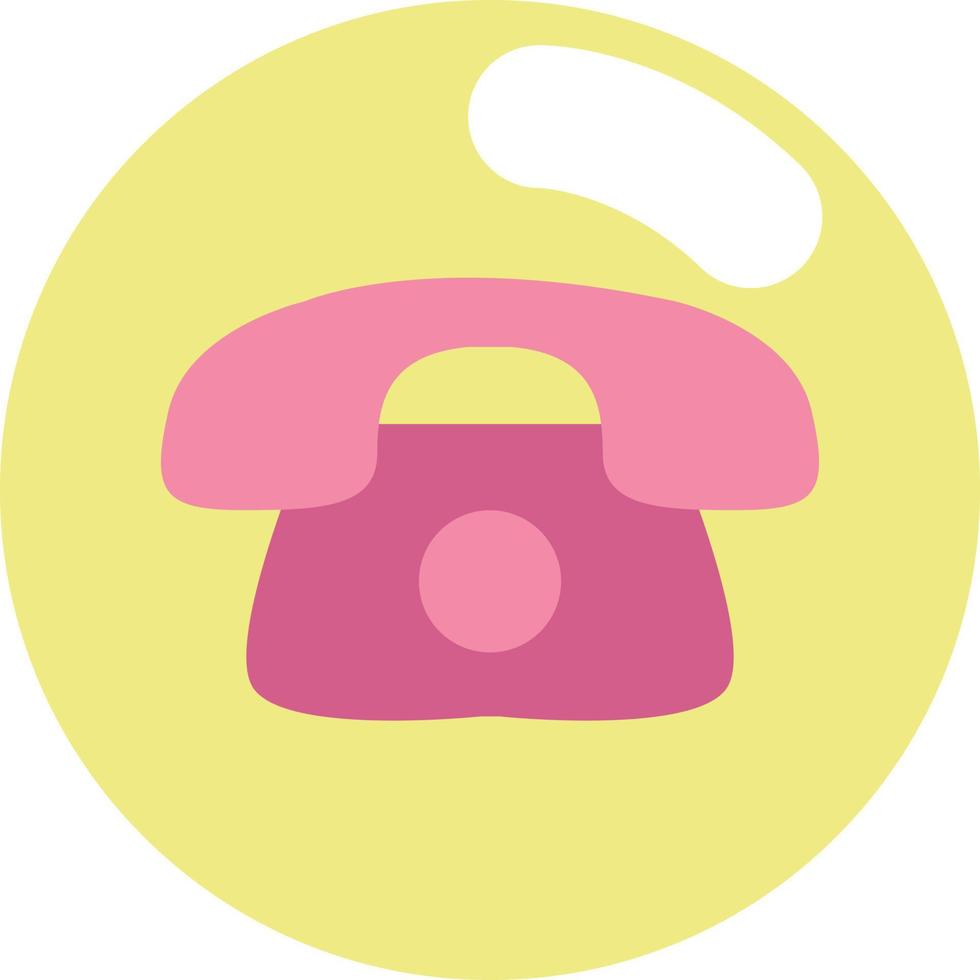 Banking telephone, illustration, vector on a white background.