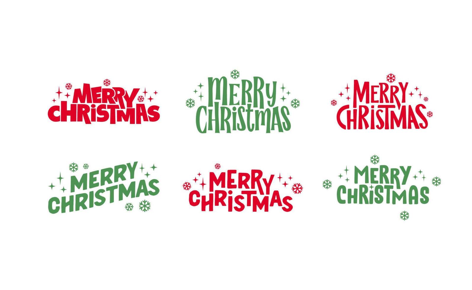 Merry Christmas lettering typographic design. Xmas holidays text design. vector