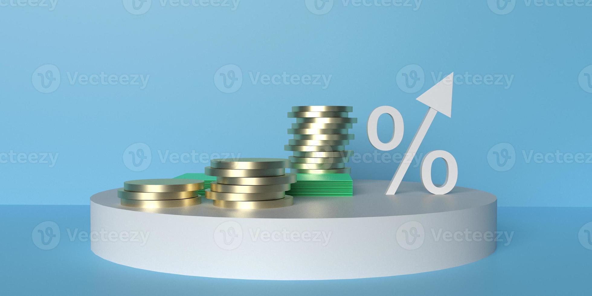Financial business economy stack inflation percent money price investment currency rate coin wealth banking market dollar us cash saving earning recession stock debt buy exchange loan tax value budget photo
