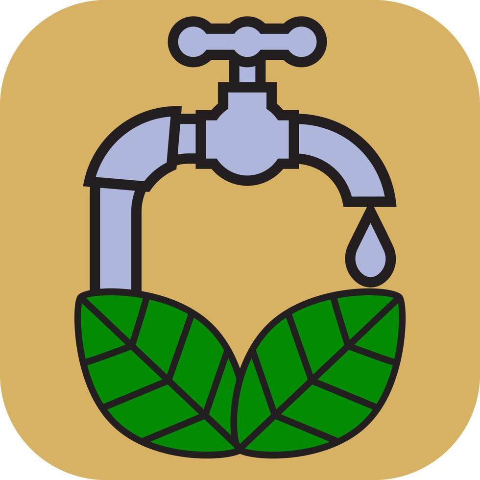 Ecology faucet, illustration, vector, on a white background. vector