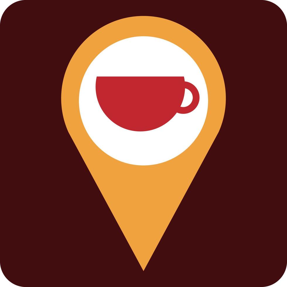 Cafe location, illustration, vector, on a white background. vector