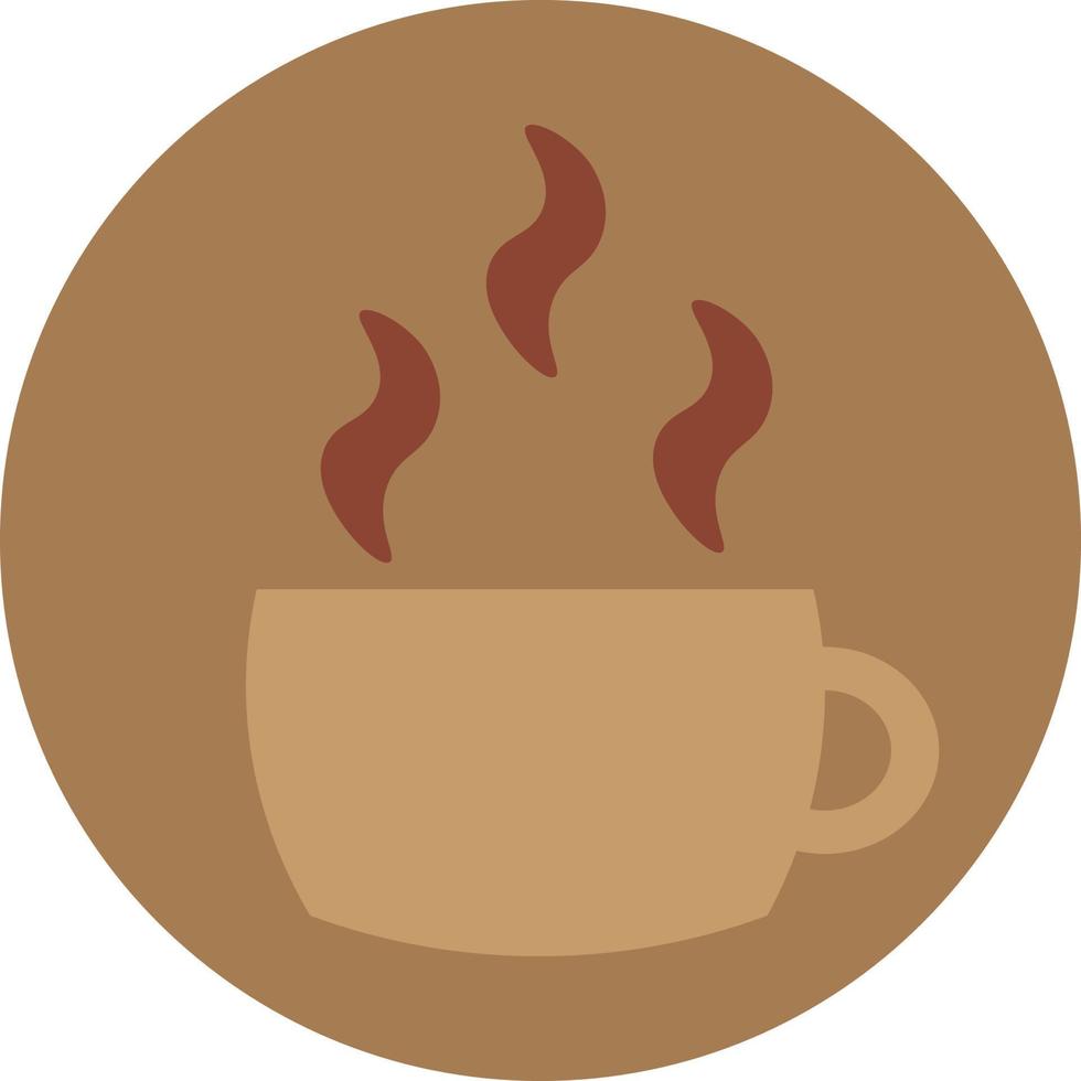 chocolate caliente en una taza, ilustración, sobre un fondo blanco. vector