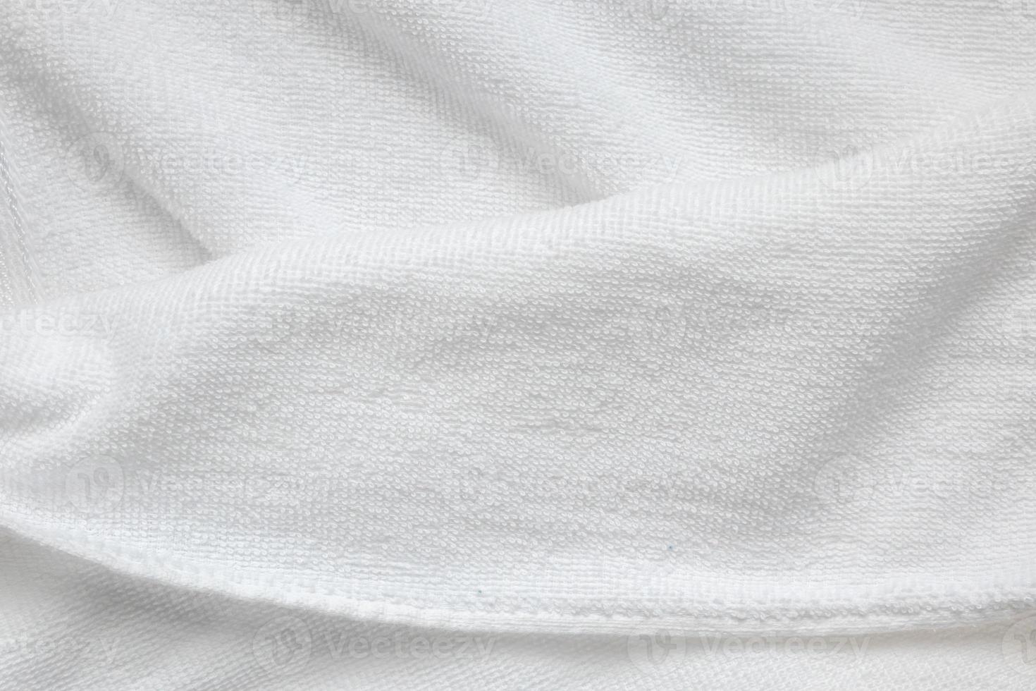 white cotton fabric towel texture abstract background photo