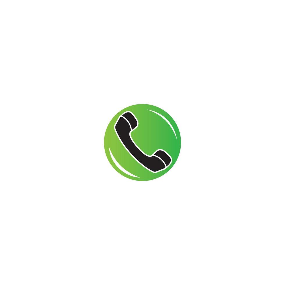 Abstract flat design simple vector ringing phone icon. Telephone symbol isolated on a white background