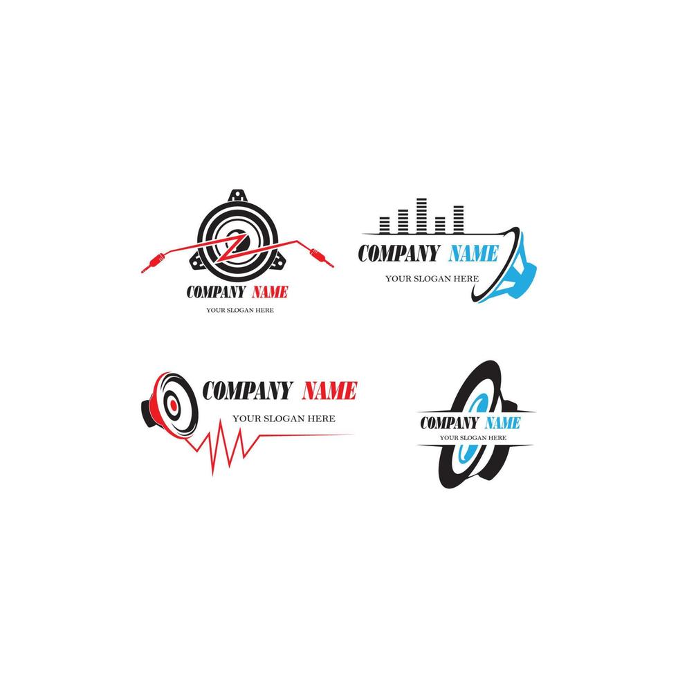 Speaker Logo design. Sound Systems Logo design 13675351 Vector Art at Vecteezy