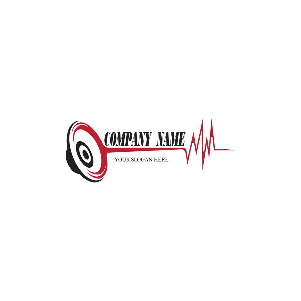 Speaker Logo design. Sound Systems Logo design vector