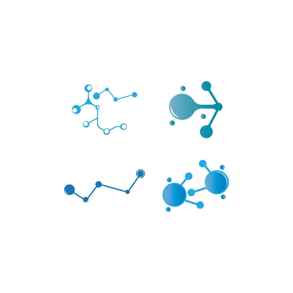 molecule logo vector illustration design