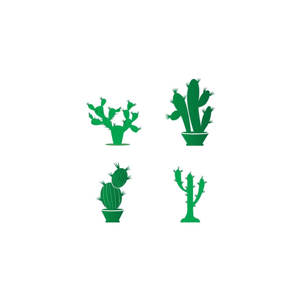 Cactus Logo template vector icon