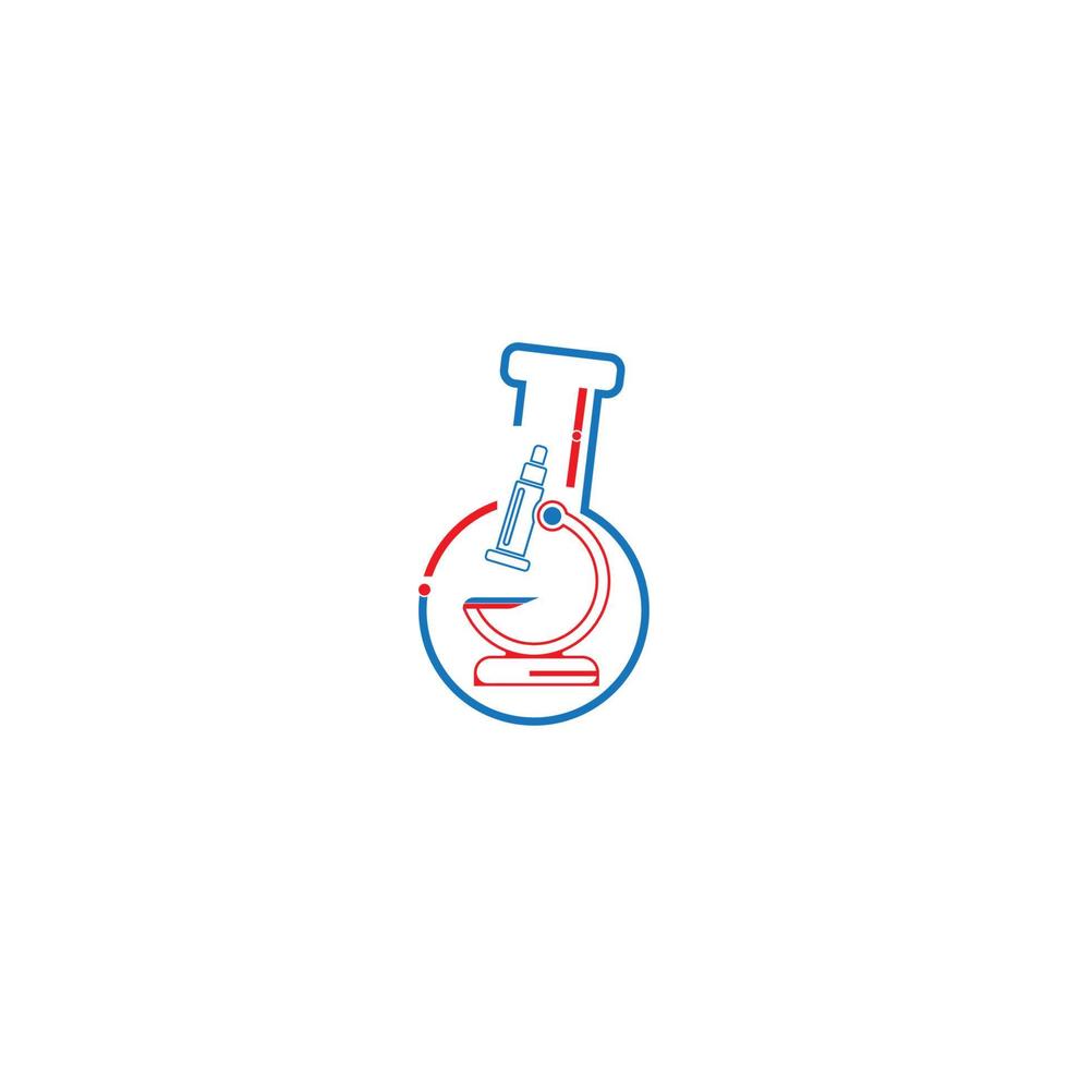 Microscope icon vector, logo design illustration vector