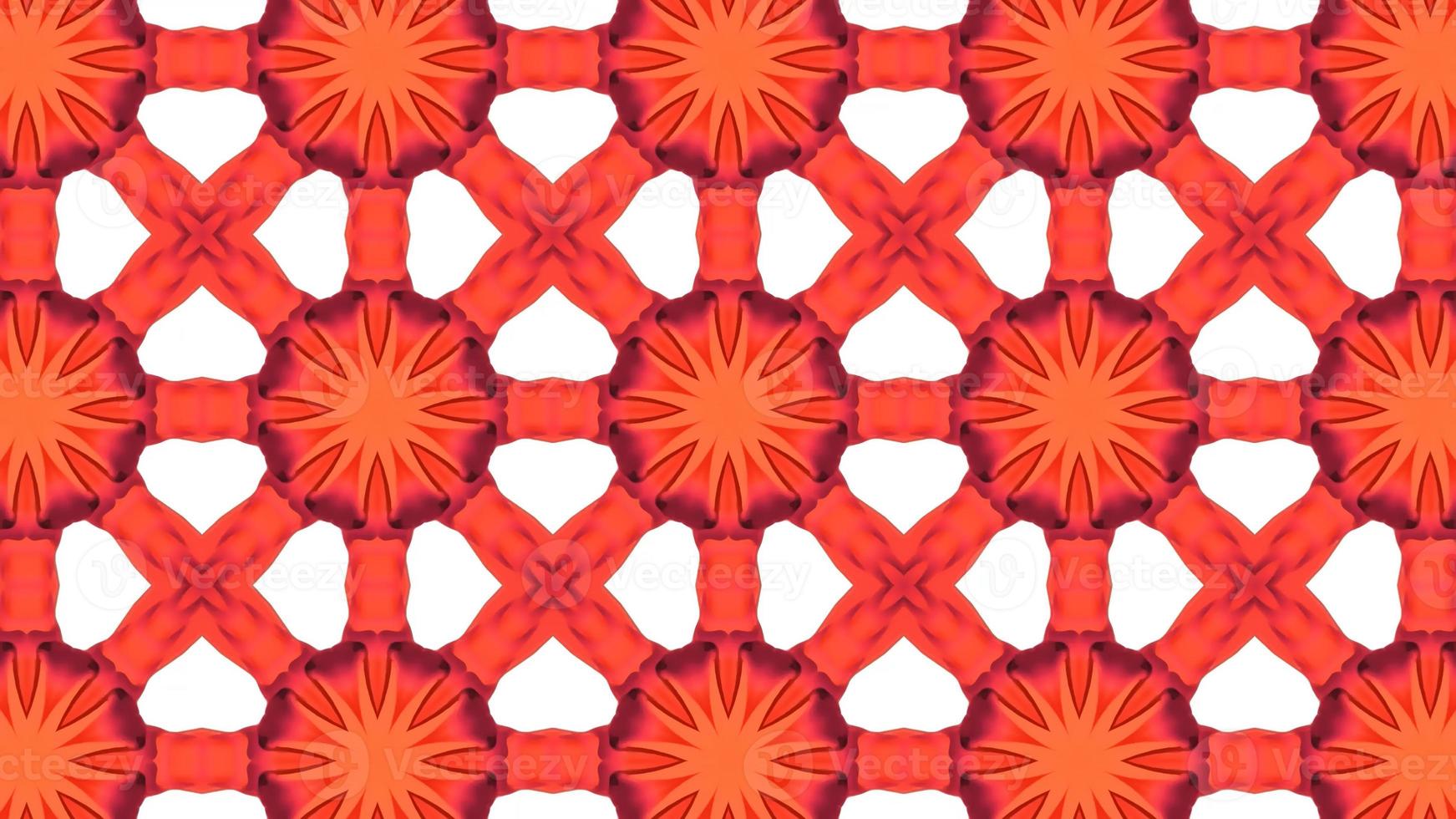 Digital Illustration Red Kaleidoscope Tiles Background photo