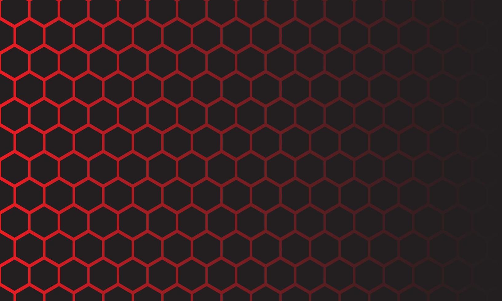 panal de metal de lujo rojo, hexágono de metal de lujo rojo vector