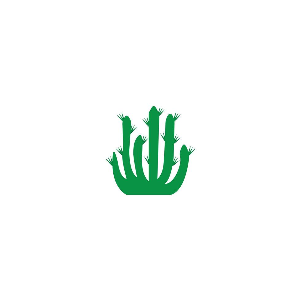 icono de vector de plantilla de logotipo de cactus