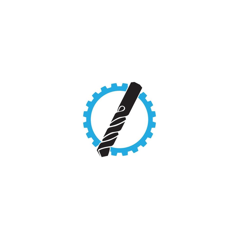 Drill tool icon vector illustration,construction icon