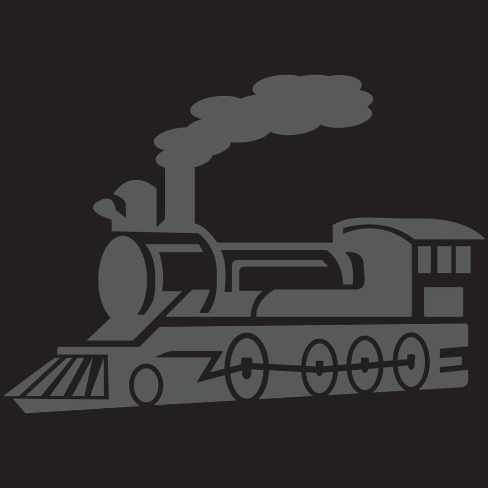 logotipo de ilustración de vector de icono de ferrocarril