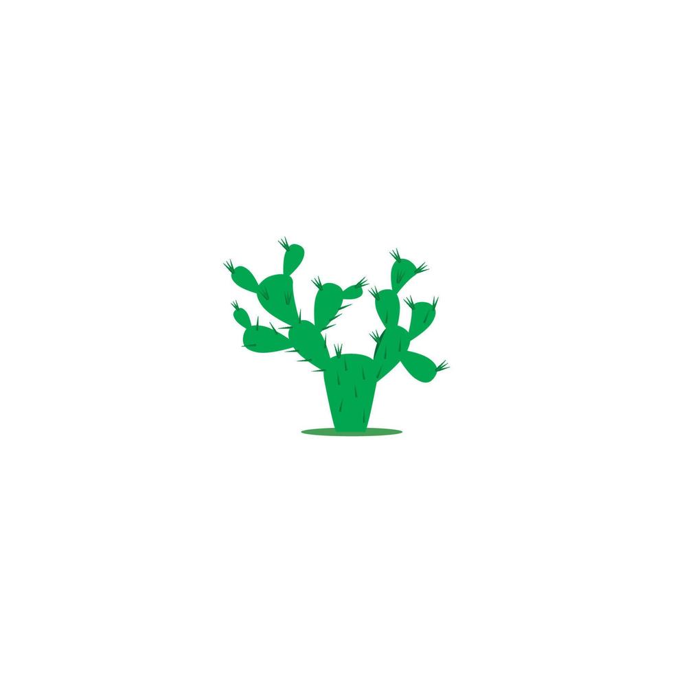 icono de vector de plantilla de logotipo de cactus