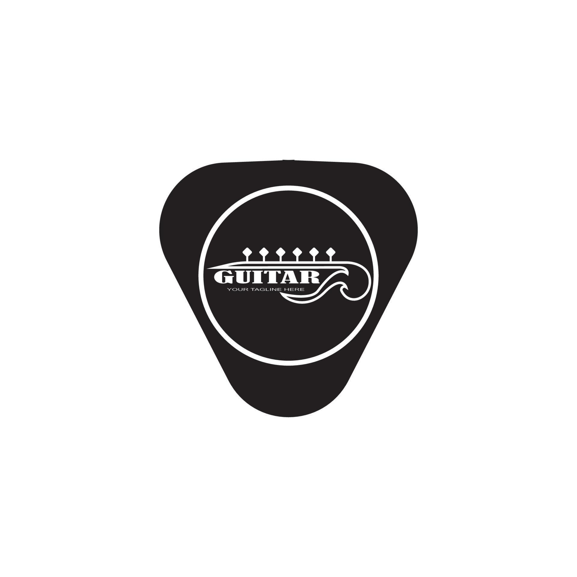 Guitar logo template vector icon illustration 13676429 Vector Art at