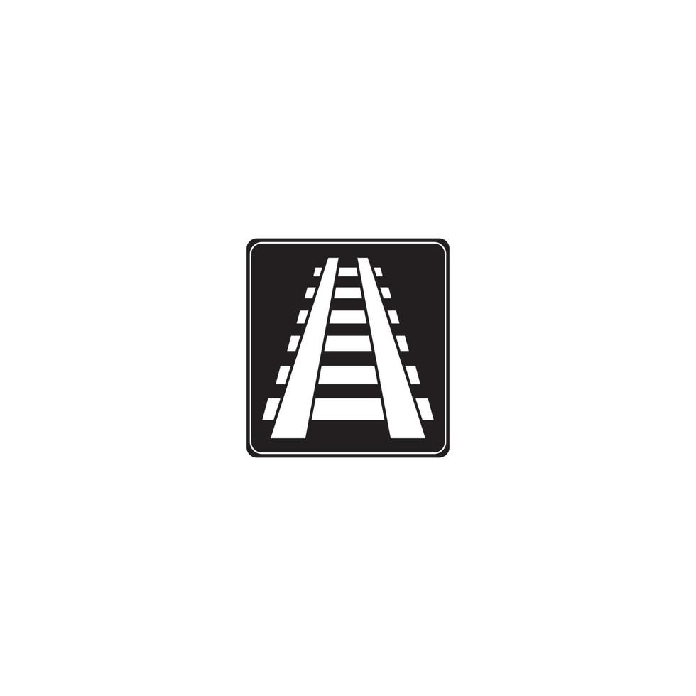railroad logo vector icon design